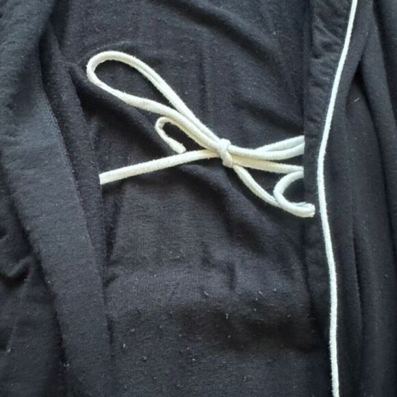 Kate Spade XS/S black robe light sleeper heavy dreamer - Picture 3 of 7